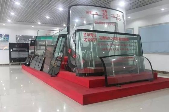 Китай Время срока пригодности зеленого цвета лобового стекла автобуса сопротивления удара стеклянное длинное поставщик